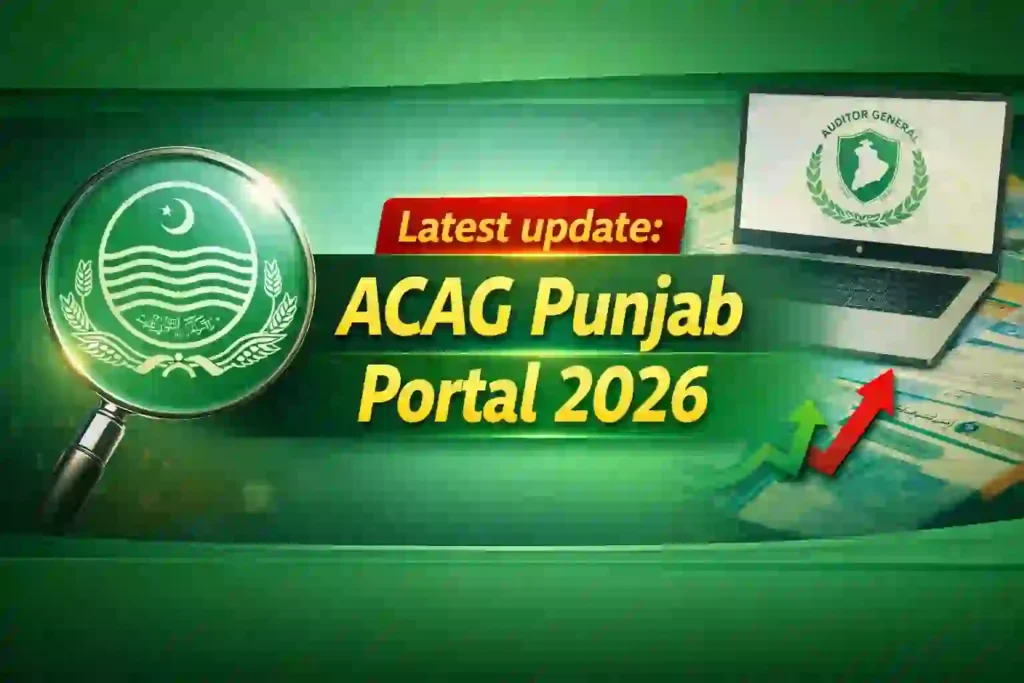 ACAG Punjab Gov PK Portal 2026