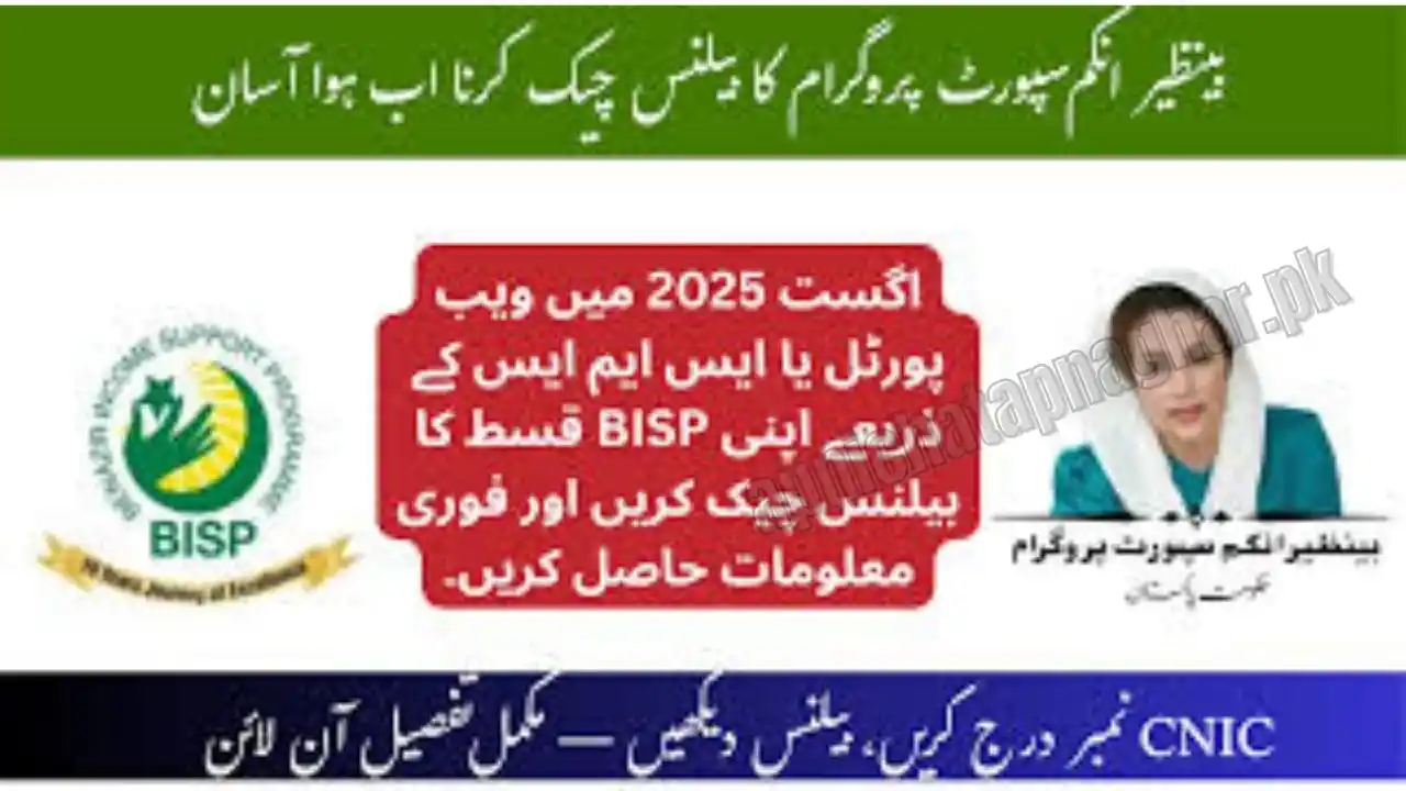 Check BISP Payment Status Online