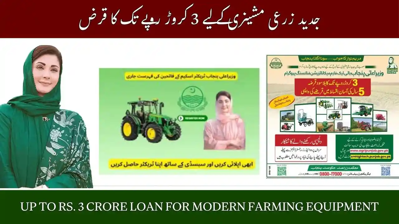 Up to Rs. 3 Crore Loan for Modern Farming Equipment