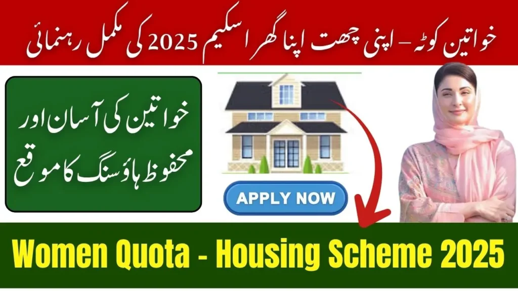 Women Quota Apni Chhat Apna Ghar Scheme 2025