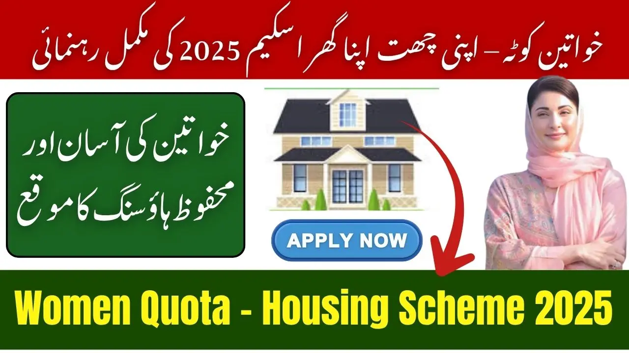 Women Quota Apni Chhat Apna Ghar Scheme 2025