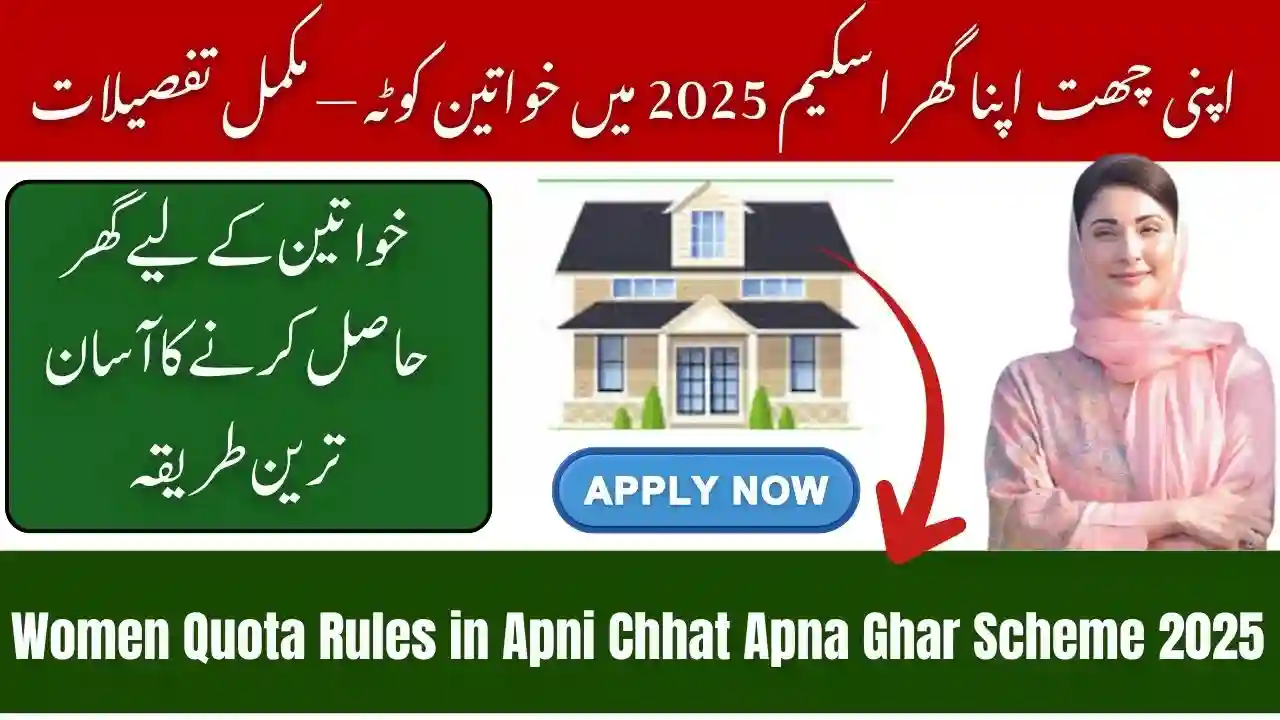 Women Quota Rules in Apni Chhat Apna Ghar Scheme 2025