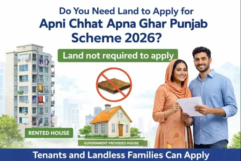 Apni Chhat Apna Ghar Scheme 2026 Land Requirement