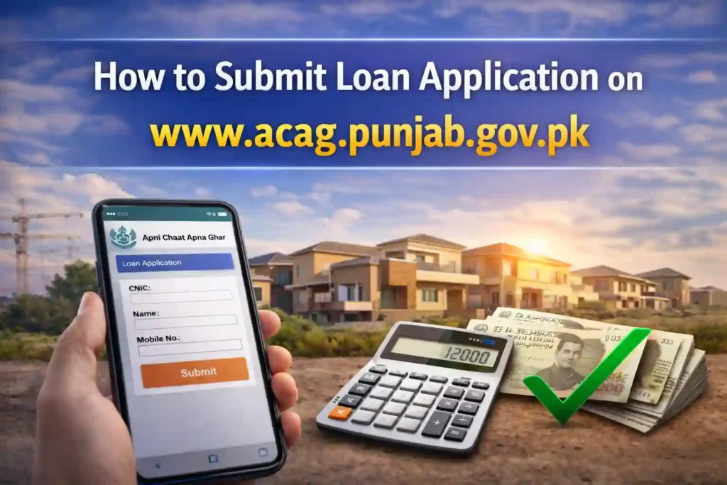 How to Submit Loan Application on www.acag.punjab.gov.pk
